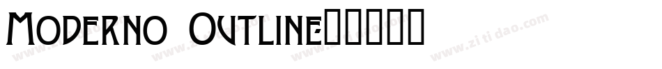Moderno Outline字体转换